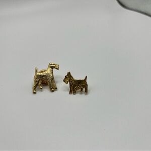Gold Tone Dog Pins